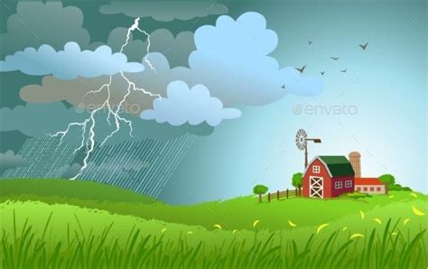 Rain Is Coming | Nature vector, Rain, Blue clouds