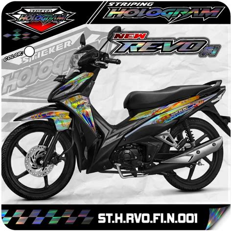 Revo Sticker Striping Revo Fi New Stiker Motor Honda Revo Fit Injeksi