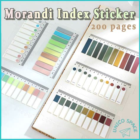 Sticky Note Index Sticker Morandi Color Loose Leaf Small Fresh