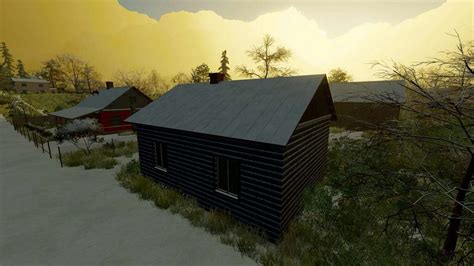 Prefabrykowany Stary Drewniany Dom V1 0 0 0 Farming Simulator 25 Mody