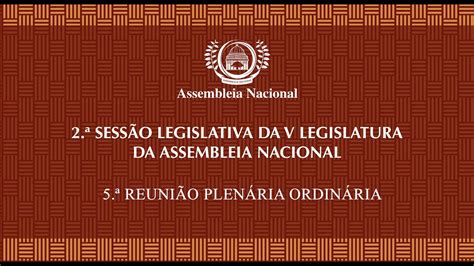 Reuni O Plen Ria Ordin Ria Da Sess O Legislativa Da V