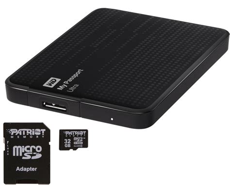 Western Digital My Passport Ultra 1tb Usb 30 Hd Patriot 32gb Micro Sd Hi Def Ninja Pop