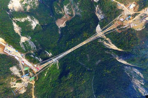 Glass Bridge At Zhangjiajie Grand Canyon Zhangjiajie Glass Bridge