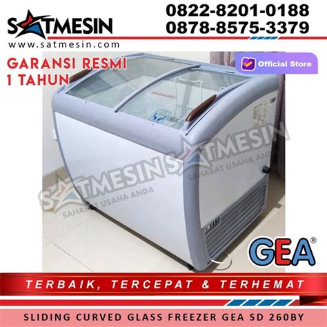 Jual Sliding Curve Glass Freezer SD 260BY GEA Di Lapak Sat Mesin