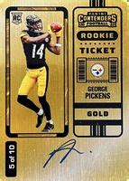 George Pickens Contenders Rookie Ticket Auto Gold Price