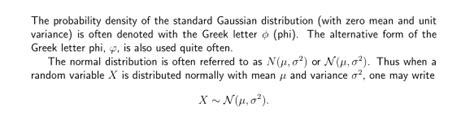 Math Mode Symbol For Gaussian Distribution Tex Latex Stack Exchange