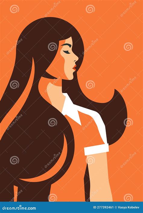 Elegant Woman Long Hair Portrait Confidence Self Acceptance Feminism