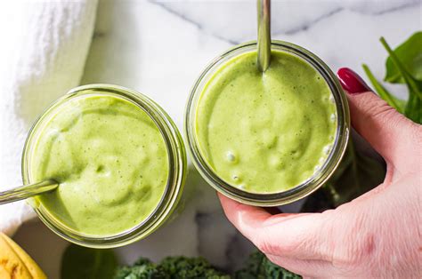 5 Minute Kale And Spinach Smoothie The Natural Nurturer