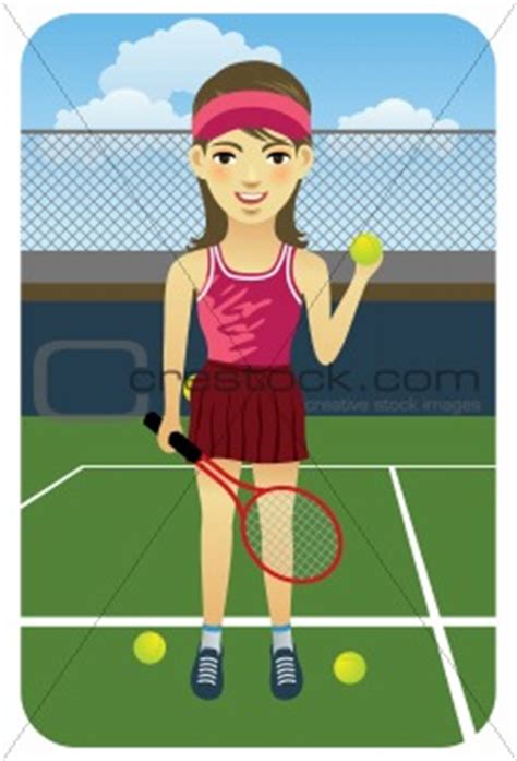 Image Sport Cartoons Tennis Player From Crestock Stock Photos