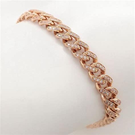 1 50ct Pink Diamonds 14 Kt Pink Gold Bracelet No Catawiki