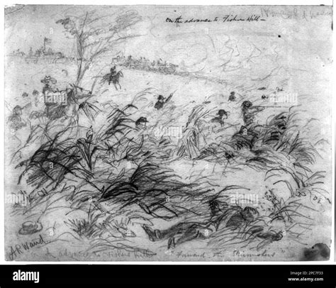 On The Advance To Fishers Hill Morgan Collection Of Civil War Drawings