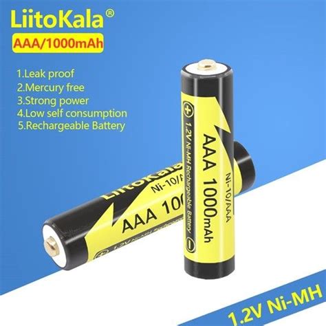 Baterai Cas Charge Aaa 1000 Mah Nimh Liitokala Lii 10a Original