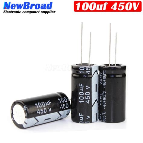 10 P S Lote Capacitor Eletrol Tico De Alum Nio Original 100uf 200v 250v