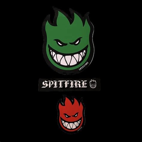 🔥 Spitfire Sticker Pack Pack Of 3 🔥 Green Red Depop