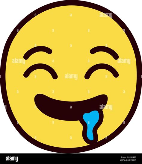 Drooling Emoji Face On Background Stock Vector Image And Art Alamy