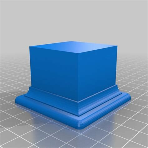 Download Free Stl File Mini Display Square Plinth • 3d Printer Template