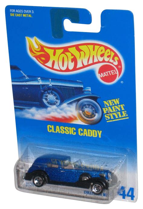 Hot Wheels Classic Caddy New Paint Style 1991 Blue Toy Car 44 Walmart