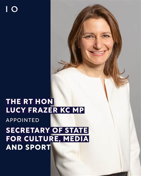 UK Prime Minister On Twitter The Rt Hon Lucy Frazer Lucyfrazermp Has