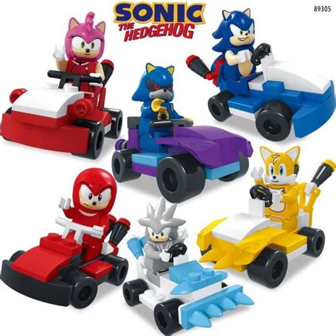 Sonic Assemble Les Jouets 6pcsset Racing Series 89305 Cadeaux Pour Les Enfants Cdiscount Jeux