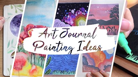 Fun Drawing & Painting Ideas for your Art Journal - YouTube