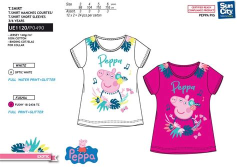 Peppa Pig T-shirt for girls UE1120 - Ryfi Online Store