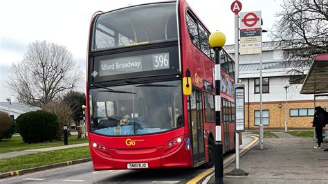 Full Route Visual London Bus Route 396 Ilford Broadway Goodmayes