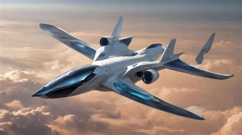 El Fondo De Los Aviones Del Futuro Muy Genial Foto Premium