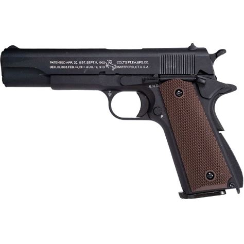 Colt 1911 A1 Co2 Blowback Pistol Black Defcon Airsoft