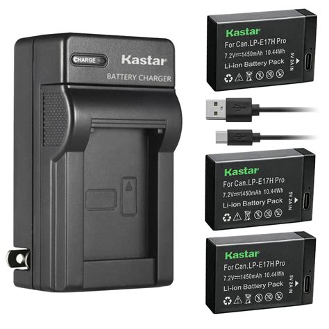 Kastar Lp E H Pro Battery Ac Charger For Canon Eos Rebel T S Eos