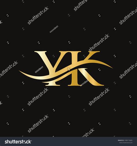 Elegant Stylish Yk Logo Design Your Stock Vector Royalty Free