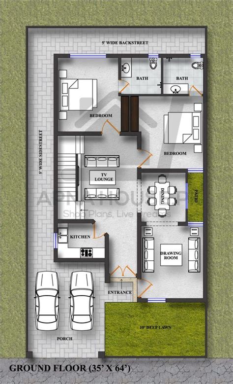 10 Marla Modern House Plan 2 Storey Artofit