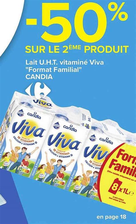 Promo Lait U H T Vitamin Viva Chez Carrefour