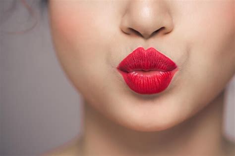 Premium Photo Woman S Lips With Red Lipstick