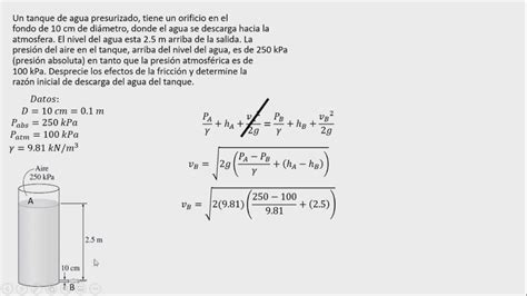 Ecuaci N De Bernoulli Ejercicio F Cilmente Resuelto Y Bien Explicado