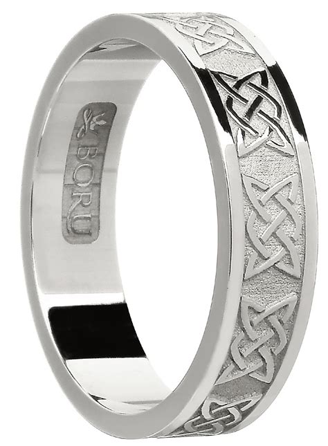 Sterling Silver Celtic Lover S Knot Band Claddaghrings