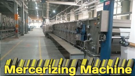 Mercerizing Machine Textile Home Textile Textile Learning YouTube