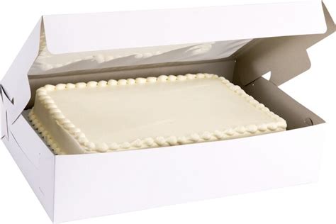 White Window Half Sheet Cake Box 21 In X 14 In X 5 In Party City