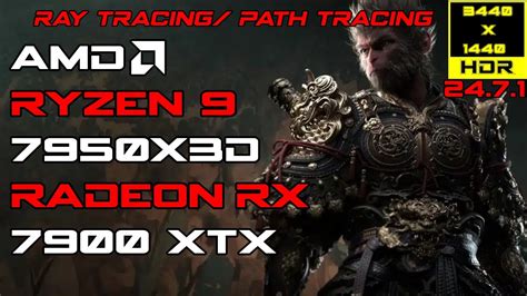 Black Myth Wukong Benchmark Tool Ray Path Tracing Ultrawide 3440x1440