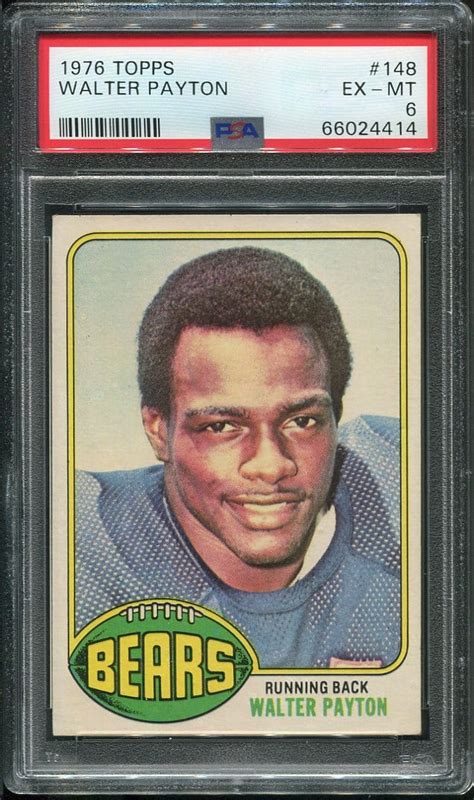 Topps Walter Payton Rc Psa Hof All Star Cards Inc