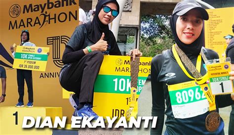 Dian Ekayanti Berjuara Di Maybank Marathon Bali Performance