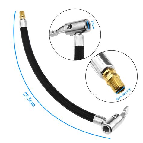 Car Flexible Air Tire Chuck Inflator Pump Hose 1 Pcs 2 Pcs 9 3 Hose