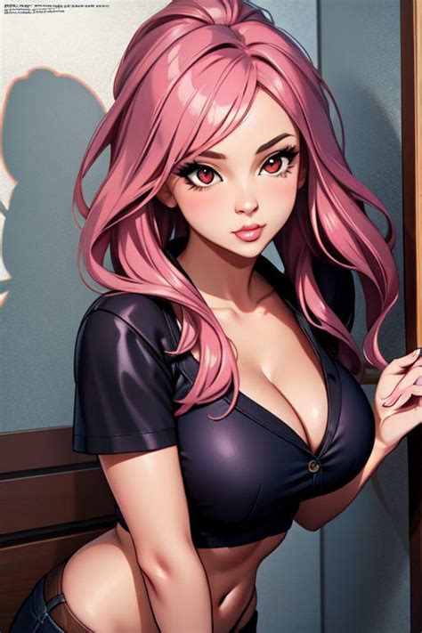 Pink Hair Anime Girl R Hentaiai