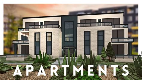 Bloxburg Building A Modern Apartment Building Youtube