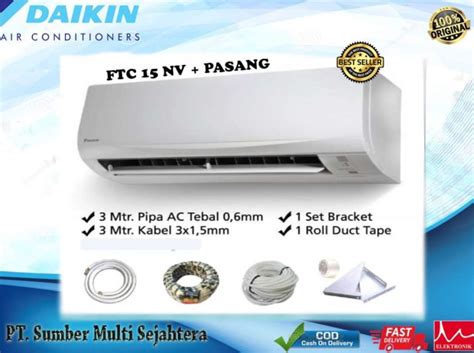 Promo Ac Daikin Standard Thailand 1 2 Pk Type Ftc15nv14 Diskon 23 Di