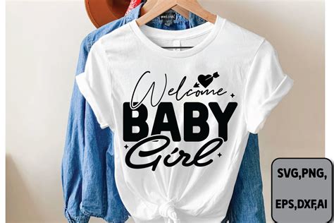 Welcome Baby Girl Svg Graphic By Lazy Crafter · Creative Fabrica