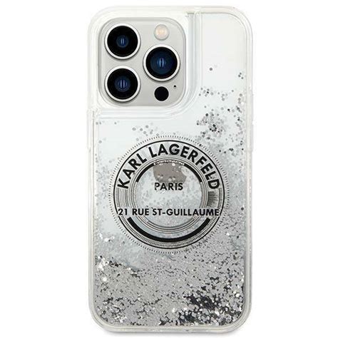 Original Case Iphone Pro Karl Lagerfeld Hardcase Liquid Glitter Rsg