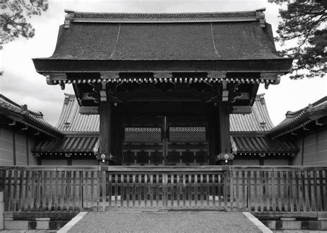 Kyoto Imperial Palace Gate Kasuga Imperial Palace Japanese Gardens