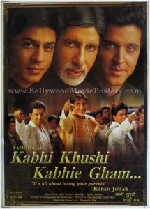 Kabhi Khushi Kabhie Gham K3G Hindi movie poster