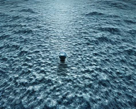 Photo Of A Giant Human Face Coming Out From The Ocean Stable