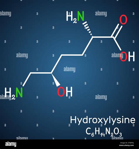 Hydroxylysine Hyl Molecule It Is Amino Acid Human Metabolite